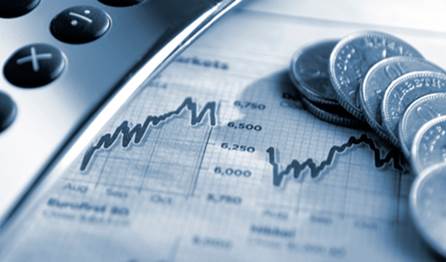 Financial items on a desk